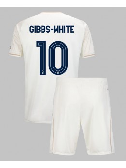 Otroški Nogometna dresi replika Nottingham Forest Morgan Gibbs-White #10 Gostujoči 2025-26 Kratek rokav (+ hlače)